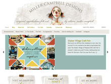 Tablet Screenshot of millercampbelldesigns.com